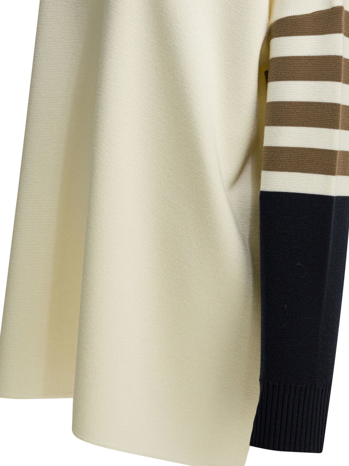 Max Mara Virgin Wool Hooded Sweater Knitwear - White | c201d77bc4762cae321489dcb870a5c12fabfbfc