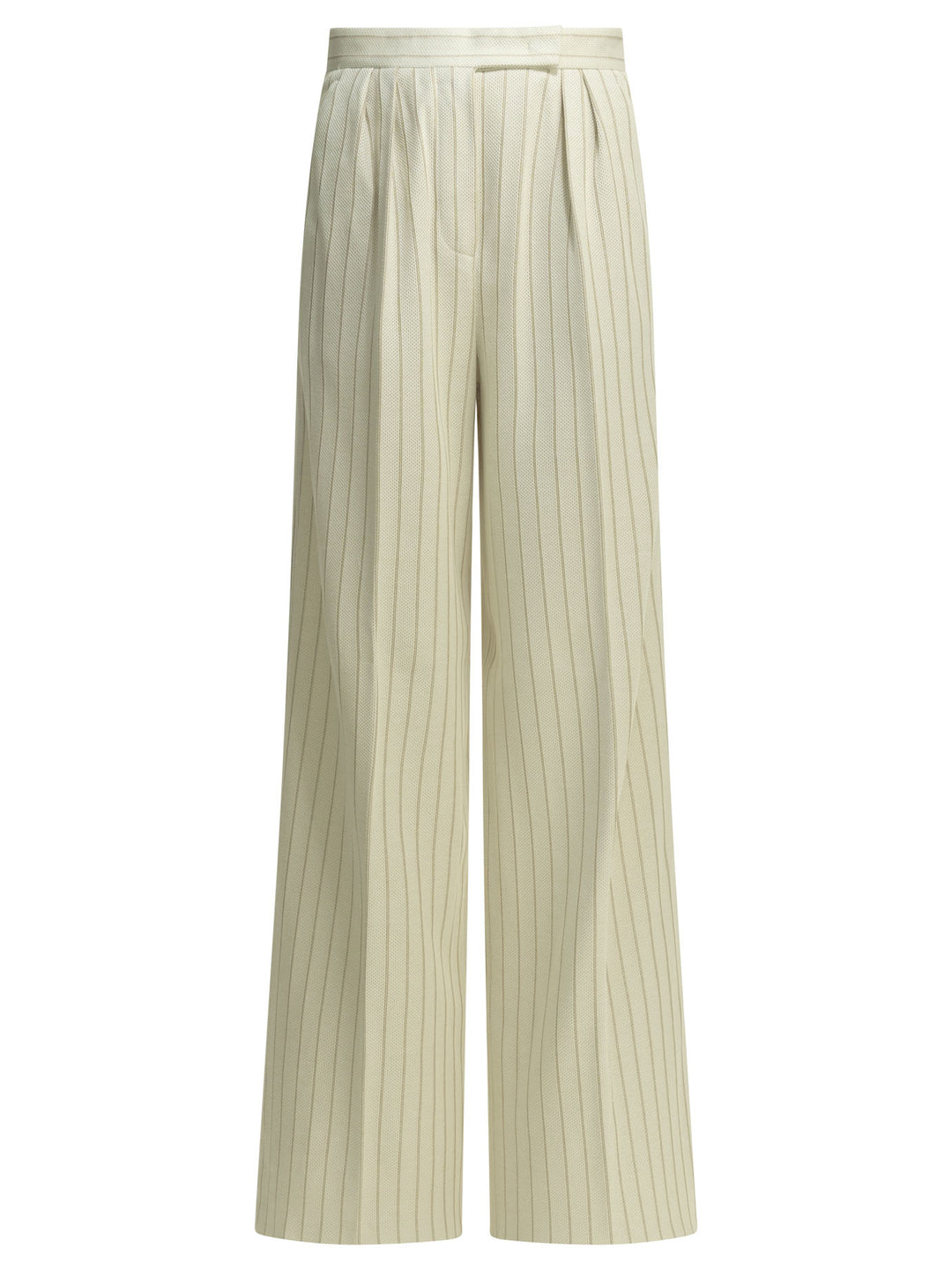 Max Mara Tailored Pinstripe Pants Trousers - White | cb217500c875752c24a27cdadfb9d98a1457c9c2