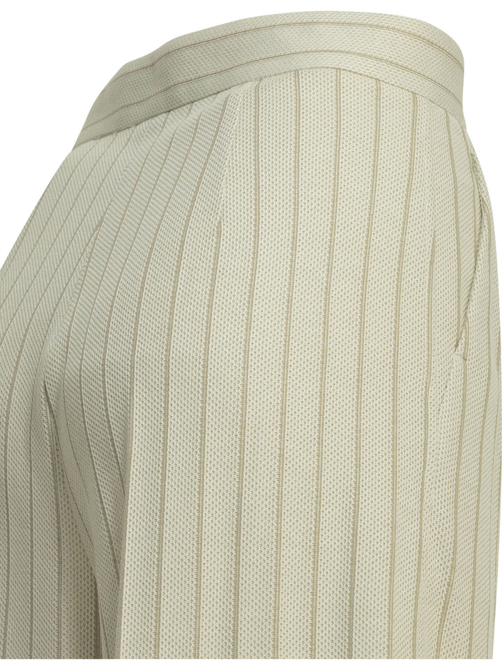 Max Mara Tailored Pinstripe Pants Trousers - White | dab56037302f17c81405285186ee68cd8fbd76ed