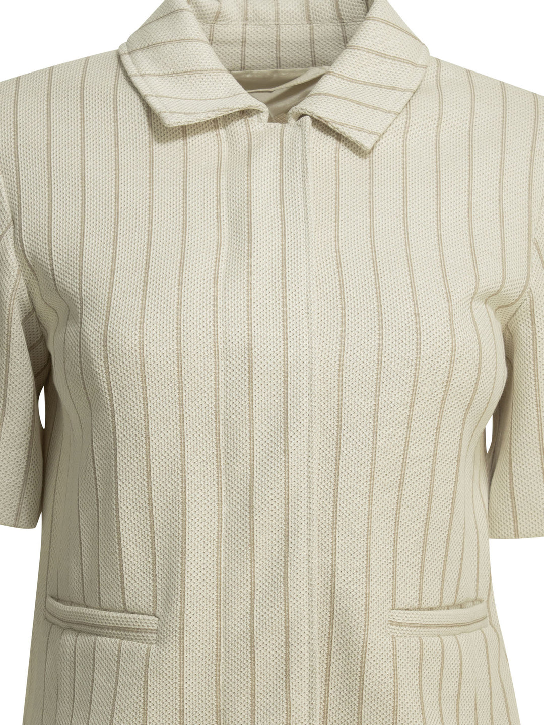 Max Mara Pinstripe Blazer Jackets and Coats - White | 2983dce84005ccf2710f5430a1149fe2bdccdd44