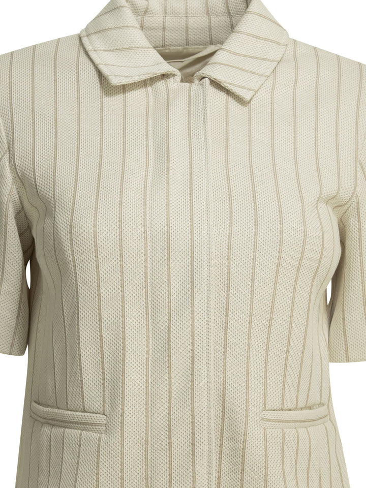 Max Mara Pinstripe Blazer Jackets and Coats - White | 2983dce84005ccf2710f5430a1149fe2bdccdd44
