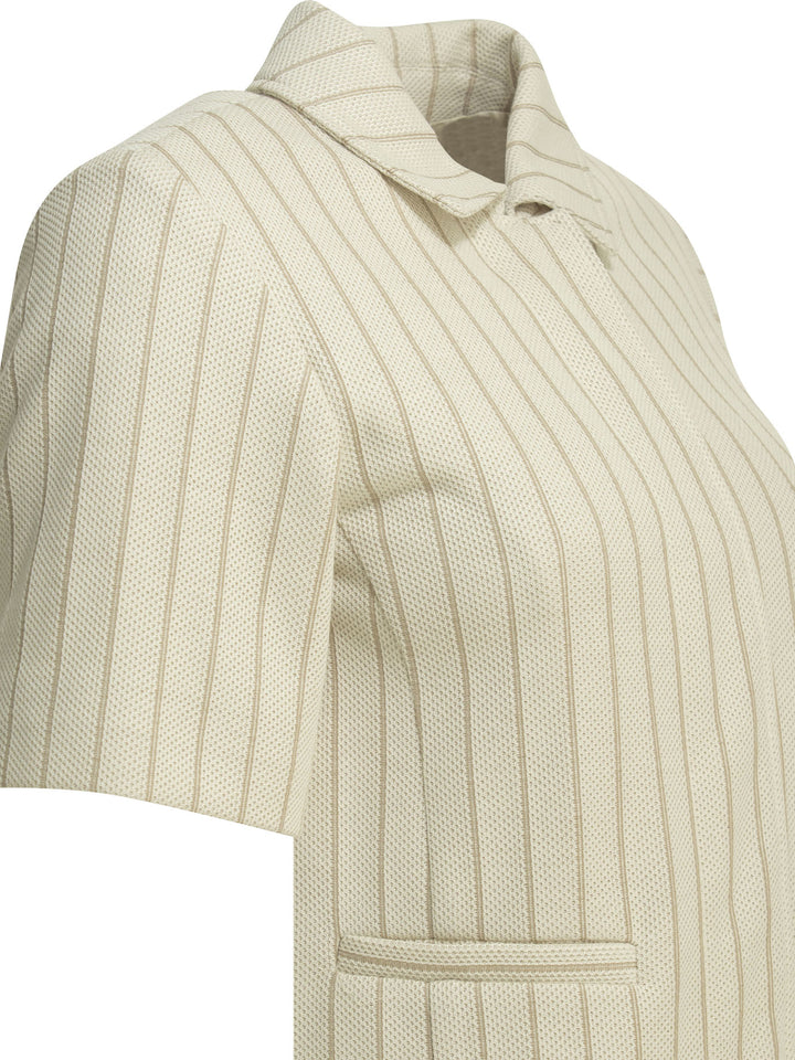 Max Mara Pinstripe Blazer Jackets and Coats - White | 47997bb38a04f179c172e03ce7913ef87899fab4