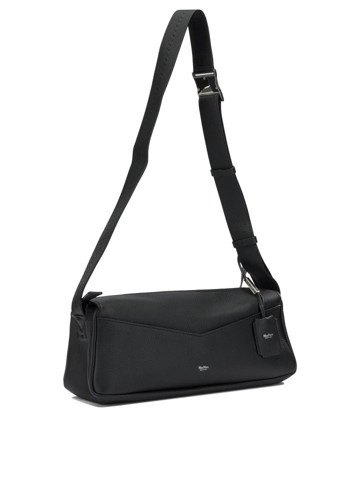 Max Mara Medium Leather Shoulder Bag Shoulder Bags - Black | bd8ee49d0a1d7cfca7205966021838234279ec32