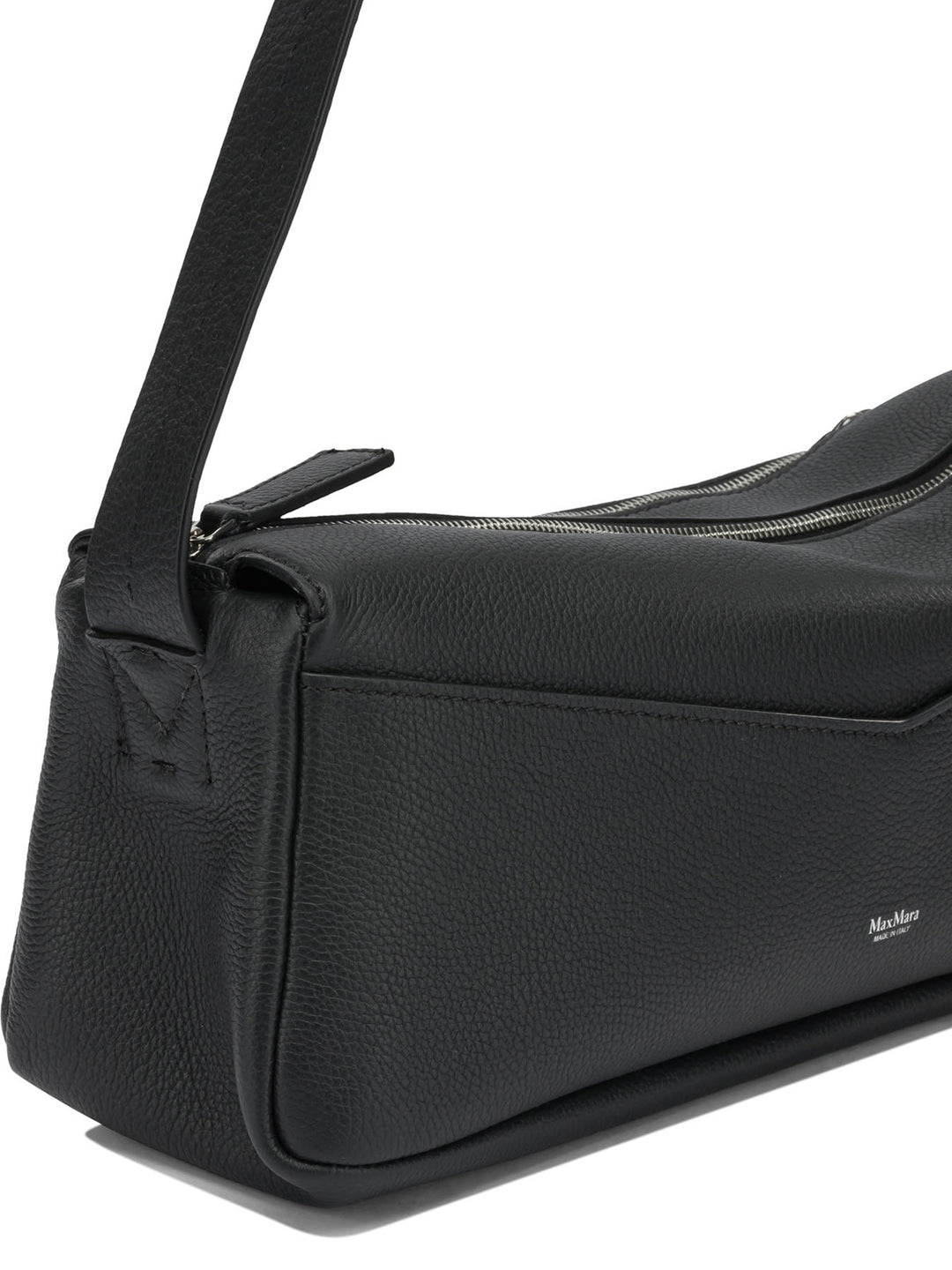 Max Mara Medium Leather Shoulder Bag Shoulder Bags - Black | 14e397adb2c809404c92c3c22d02f13a96e47fd7