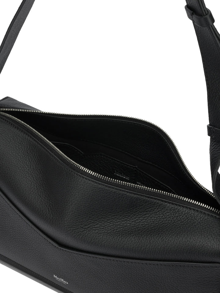 Max Mara Medium Leather Shoulder Bag Shoulder Bags - Black | 5d5078f41f96067ee3e2e9f447a06f0bc2a03c6a