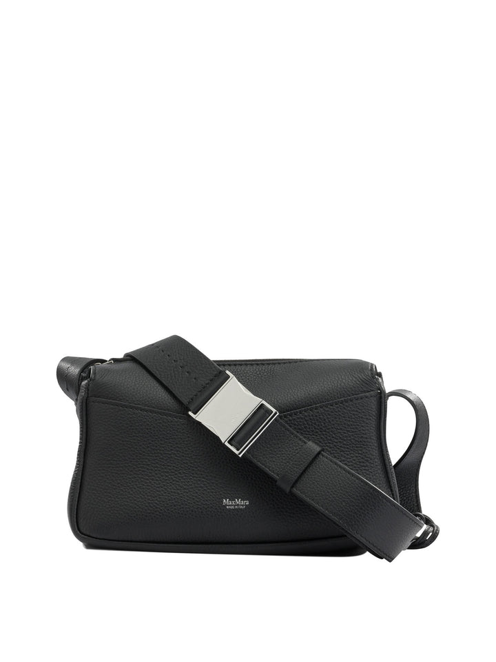Max Mara Small Leather Shoulder Bag Shoulder Bags - Black | 29e445799f36d53e84bb724f7e6427bafec709b5