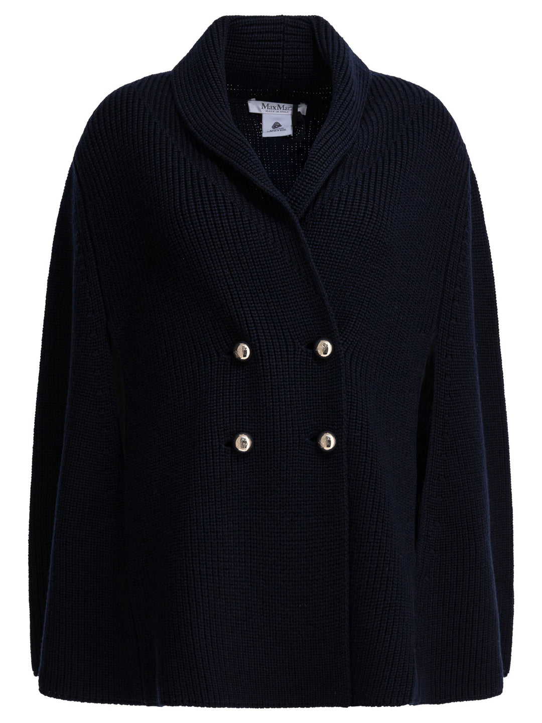 Max Mara Virgin Wool Cardigan Knitwear - Blue | 36318c4e610e907a5eb867fe0b101ca6eaf8fb9f