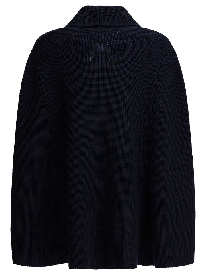 Max Mara Virgin Wool Cardigan Knitwear - Blue | 3f3e36c06acd00af94500a7c3658f8aaaccfa9d5