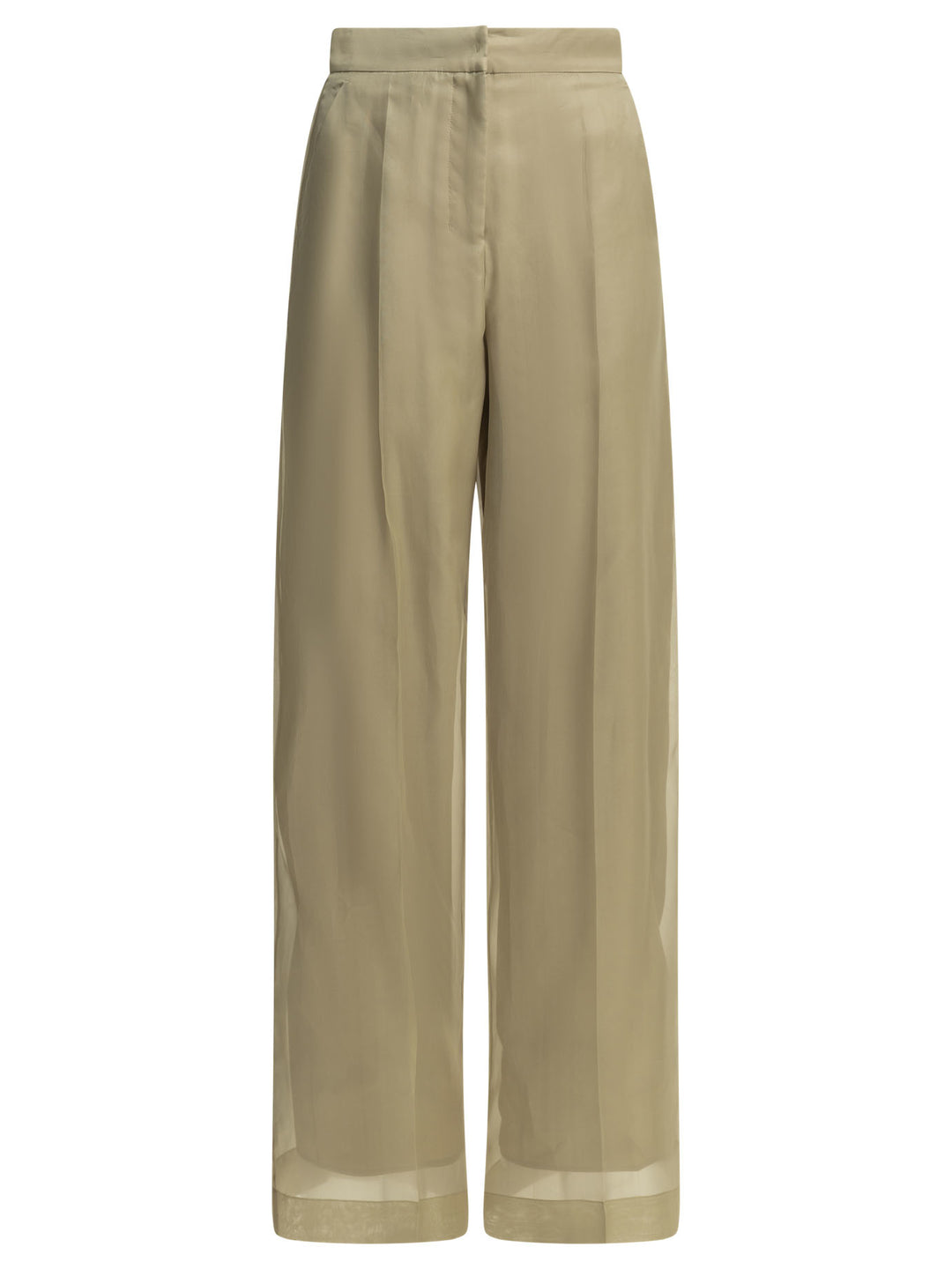 Max Mara Pianoforte Silk Tailored Pants Trousers - Beige | 8464b86e2a4493e2b24c33d7eb86d693d0c765a5