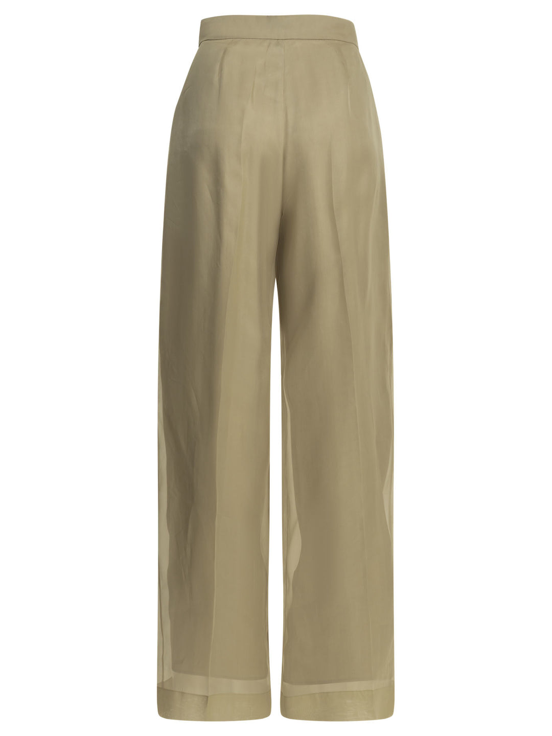 Max Mara Pianoforte Silk Tailored Pants Trousers - Beige | 4cebe91db950f13dff3b1ee3b63c48359b168db2