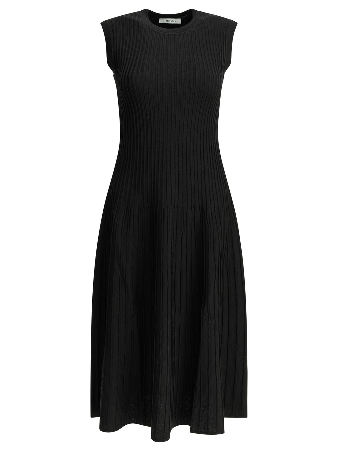 Max Mara Pure Flared Midi Dress Dresses - Black | b196dde3514478b61d50b34d61e135a574a16bf6
