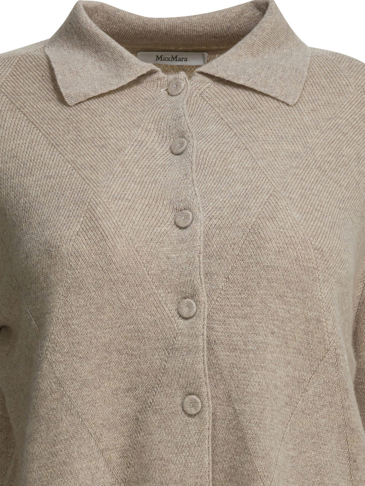 Max Mara Pure Cashmere Cardigan Knitwear - Beige | 171a4a0f859949536f3f77bd8f620a66dd2bd7a5
