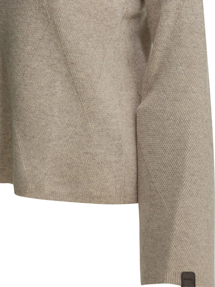 Max Mara Pure Cashmere Crewneck Sweater Knitwear - Beige | f7120522ab7e686ecf07a1f0b4014d8e77dc016b