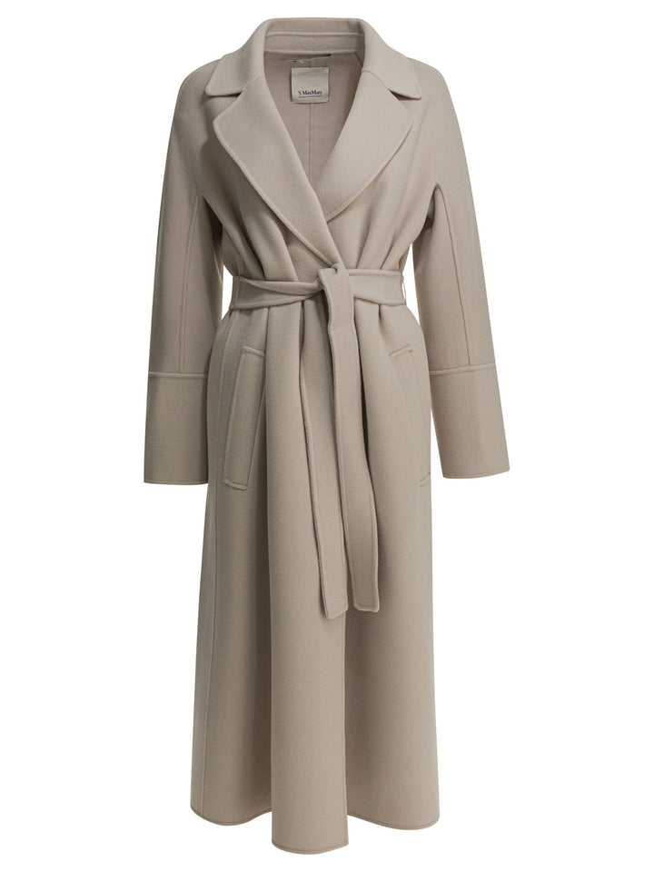 Max Mara S Wool-Blend Long Coat Jackets and Coats - Beige | f574f2b14a64e0bd54f4895f92ab2081995a0b1d