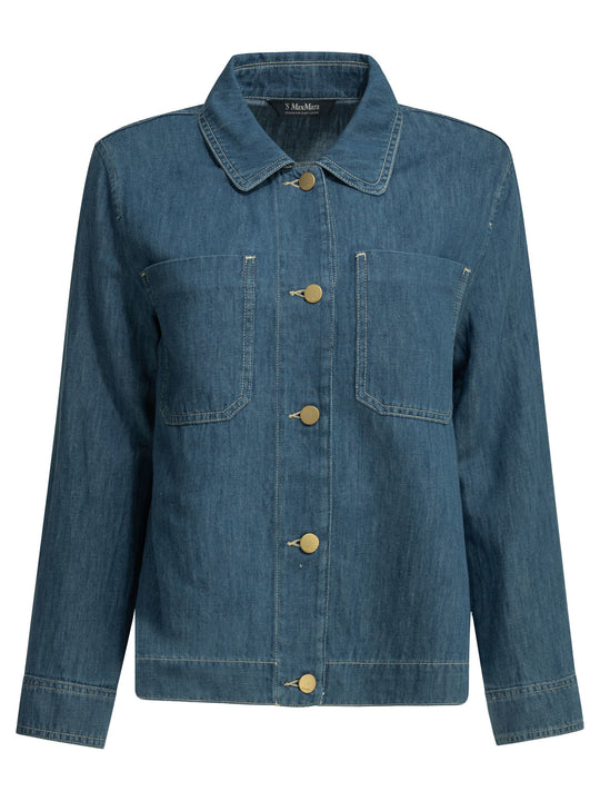 Casual Denim Shirt Shirts Blue