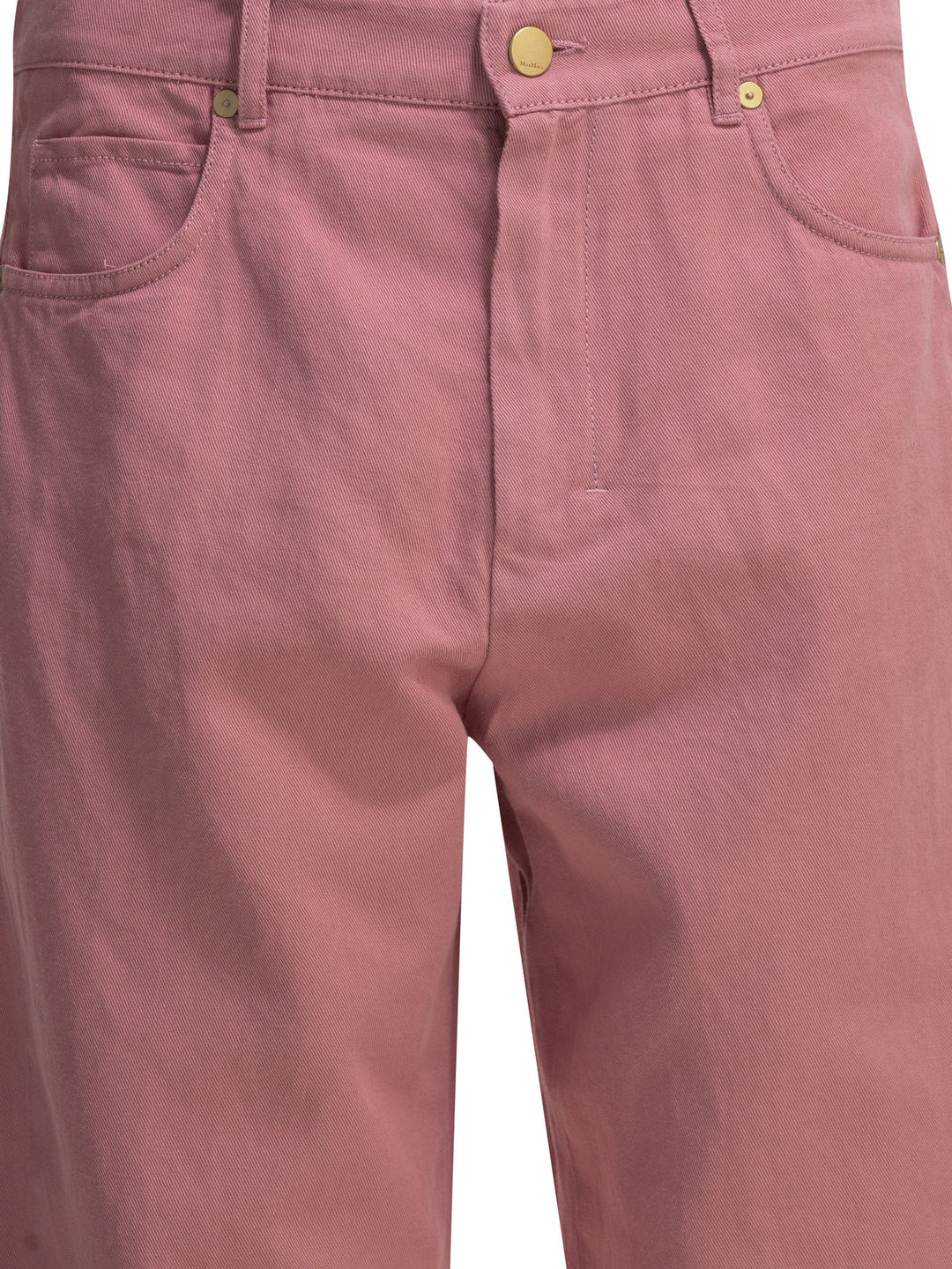 Max Mara S Casual Cotton Linen Pants Trousers - Pink | 670bf480a161673f361abdeae36aa3645eae0063