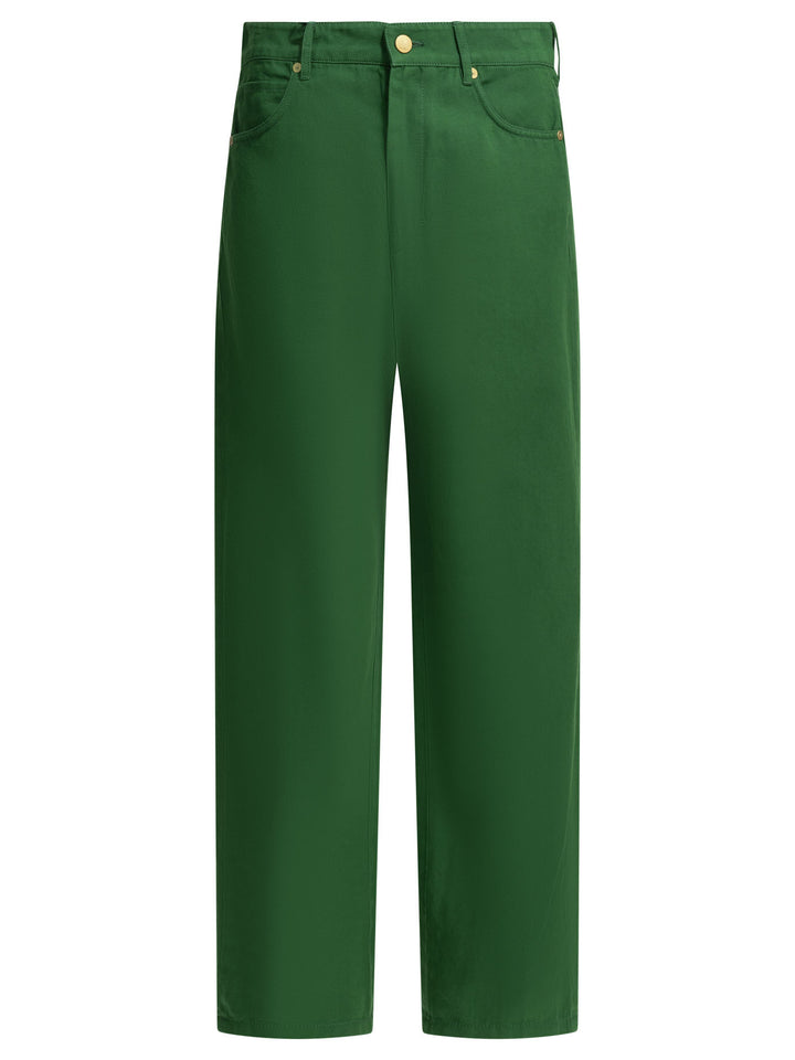 Max Mara S Casual Pants Trousers - Green | f16dd4de63ac9e96e926d997f2a61b2929bf0423