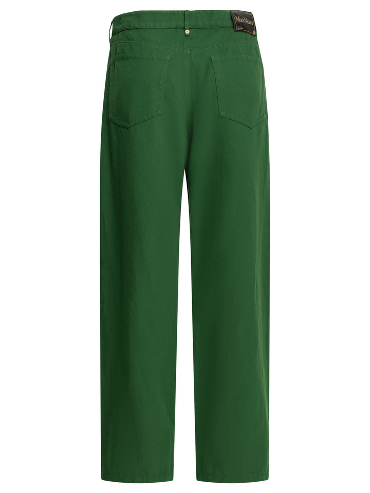 Max Mara S Casual Pants Trousers - Green | 98d7cc1e05a2f439d03856a6251f423e6f95bee4