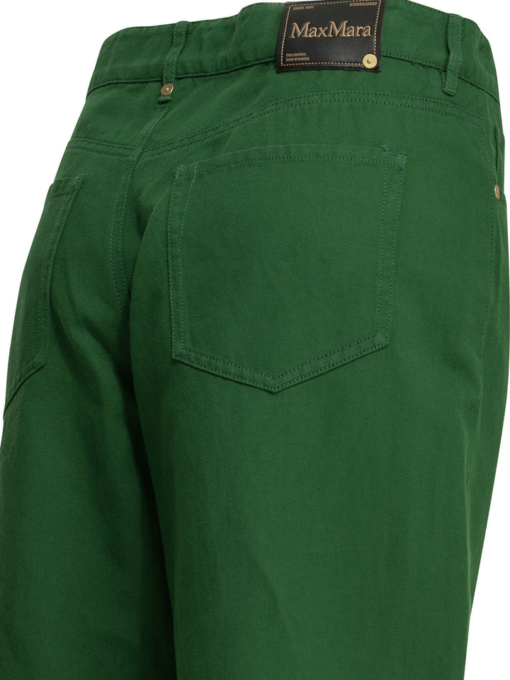 Max Mara S Casual Pants Trousers - Green | 14a5eeeba33c41f1514ad43cfa1242fcda3f8281