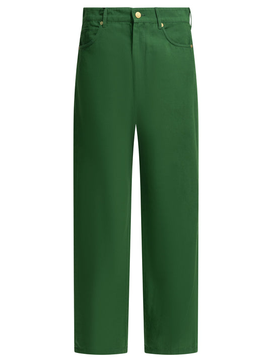 Casual Pants Trousers Green