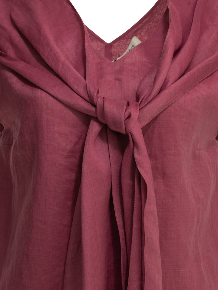 Max Mara S Casual Draped Top Tops - Fuchsia | 70e5741947968f85b0229983b7687fbafb3d08df