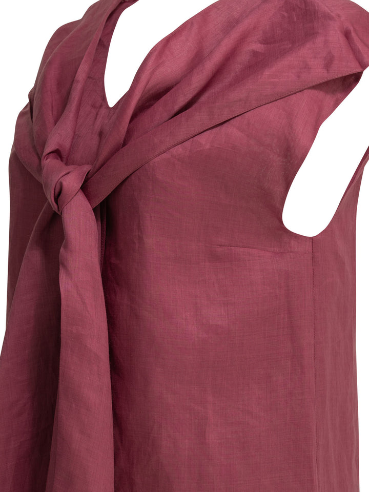 Max Mara S Casual Draped Top Tops - Fuchsia | 50f1699882bb686956a778672edf74ec25d9ec76