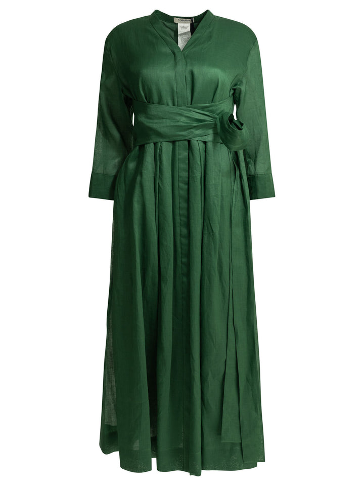 Max Mara S Chemisier Midi Dress Dresses - Green | 69081ef78bd9c346590b95427b66ecaeac4d5315