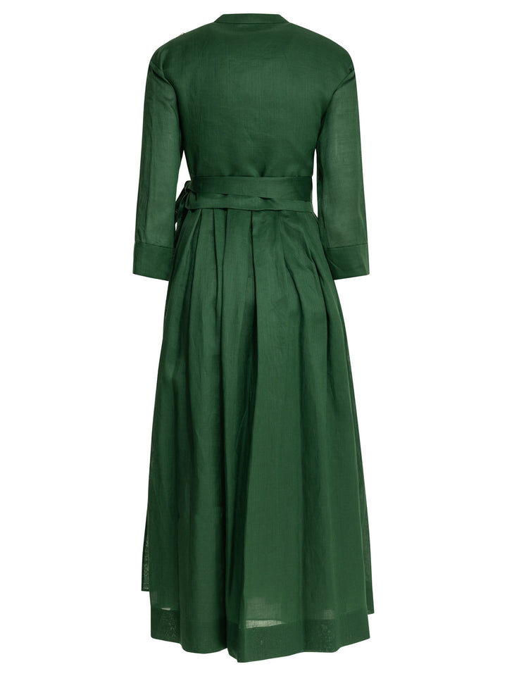Max Mara S Chemisier Midi Dress Dresses - Green | 1ecd756432e4c425108f9e6274094897fd339ac7