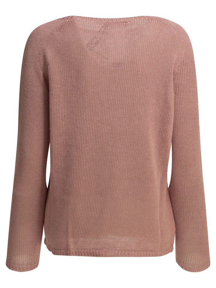 Max Mara S Round Neck Sweater Knitwear - Pink | f07869b8afcbbc02251b673d0398d43a5460dd2d