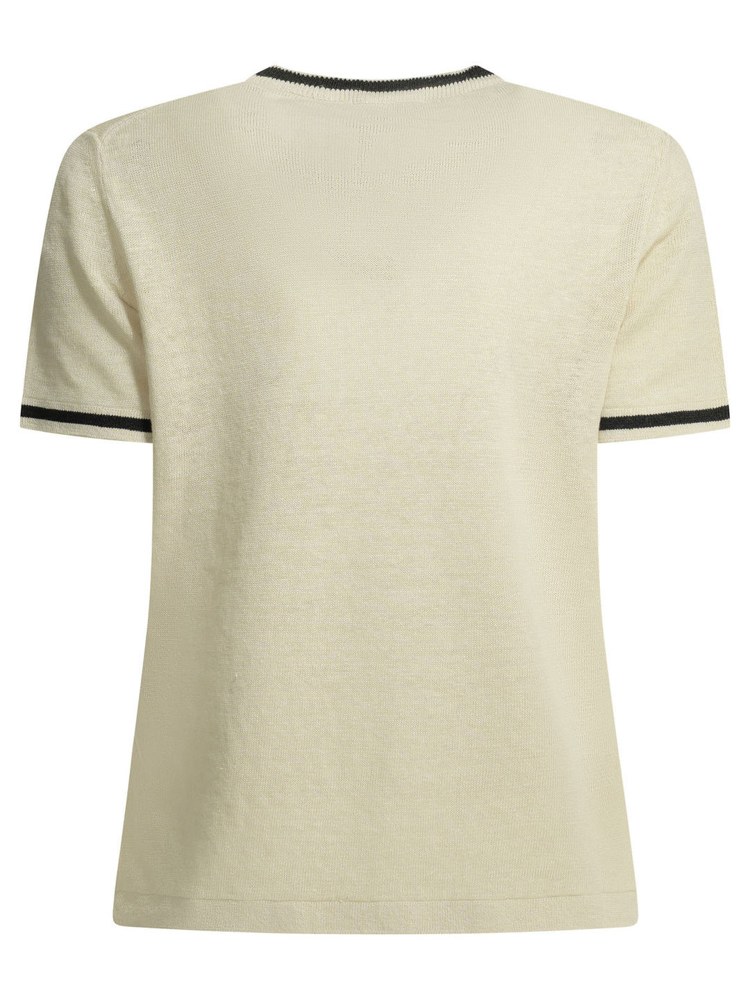 Max Mara S Linen Crew-Neck Sweater Knitwear - Beige | ea6acdf766d4019d29bea1ad9c36e11e5c804c0b