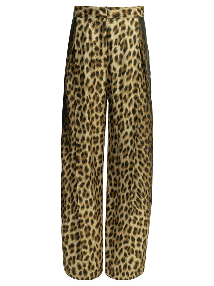 Max Mara Sportmax Casual Animal Pants Trousers - Brown | cd97545c5a7d220b72bcc664c58ec542cf53acc7