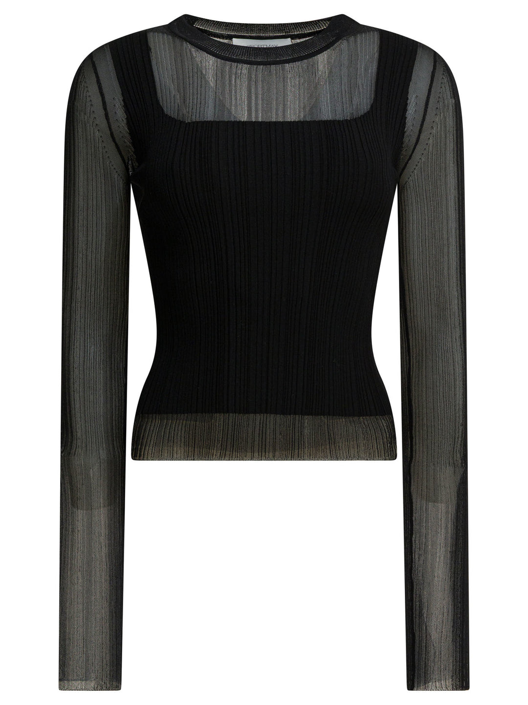 Max Mara Sportmax Viscose Crewneck T-Shirt T-shirts - Black | 509895116078572af3c8425c00ceffd276b5f252