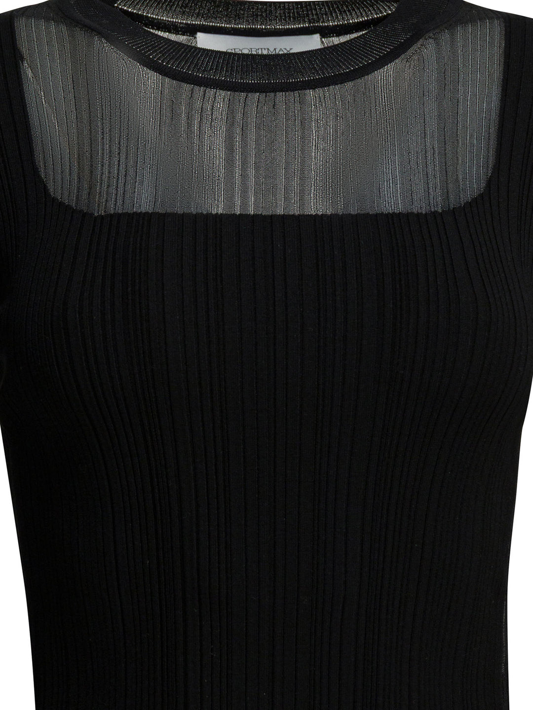 Max Mara Sportmax Viscose Crewneck T-Shirt T-shirts - Black | dc16bd17bdf966bb184e60cefa50511c370bdd1a