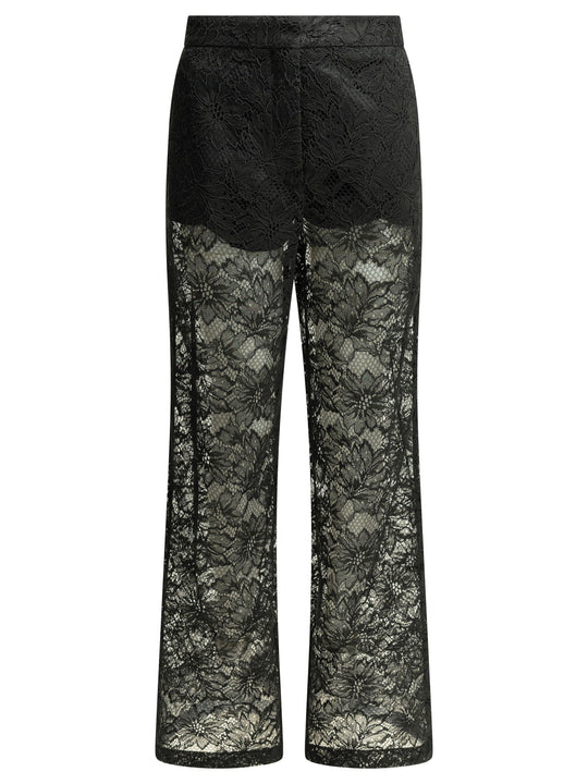 Casual Lace Pants Trousers Black