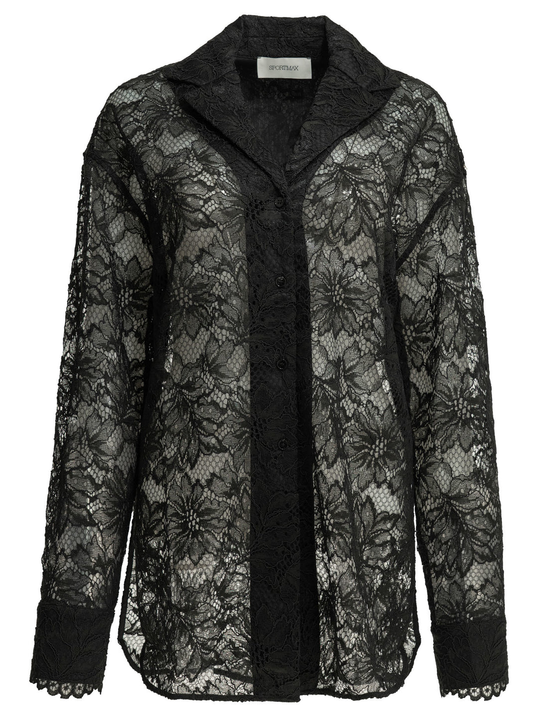 Max Mara Sportmax Casual Lace Shirt Shirts - Black | ef56cb8d1b3bec71b6e204691a83f07e9b39c682