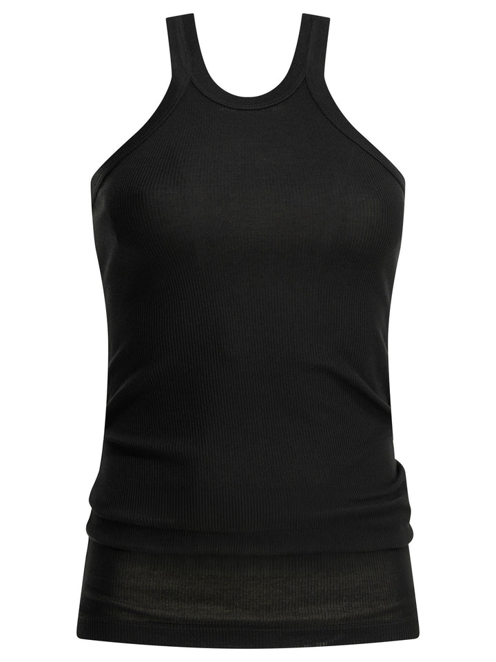 Max Mara Sportmax Cotton And Silk Tank Top Tops - Black | d7974251c6b59b97bd5204ec76340f41b607fa75