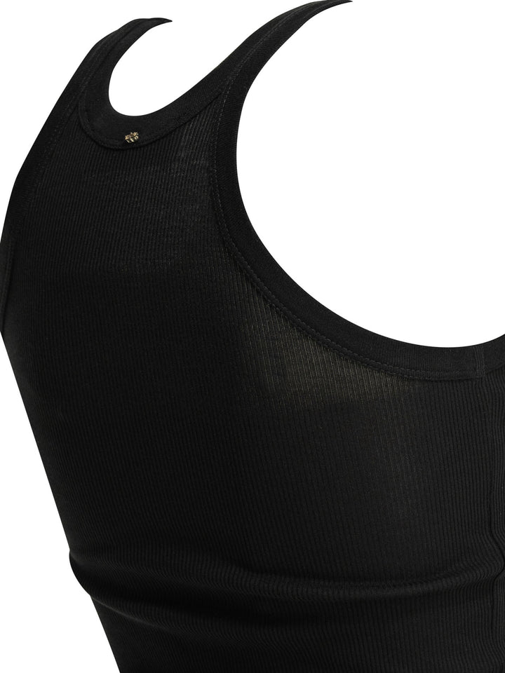 Max Mara Sportmax Cotton And Silk Tank Top Tops - Black | 8dc21d8f074b5e932e241405719ecdd87dcff099