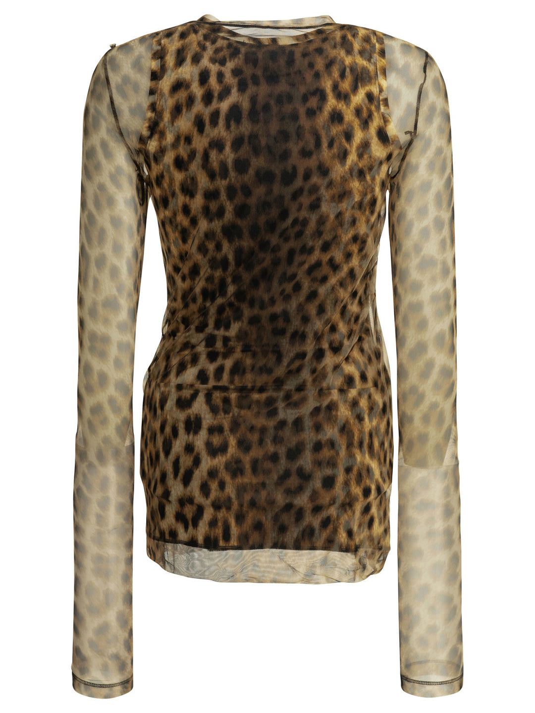 Max Mara Sportmax Fitted Animalier Top Tops - Brown | 2c93b603f3de44260879c6551c91081a7d14373f