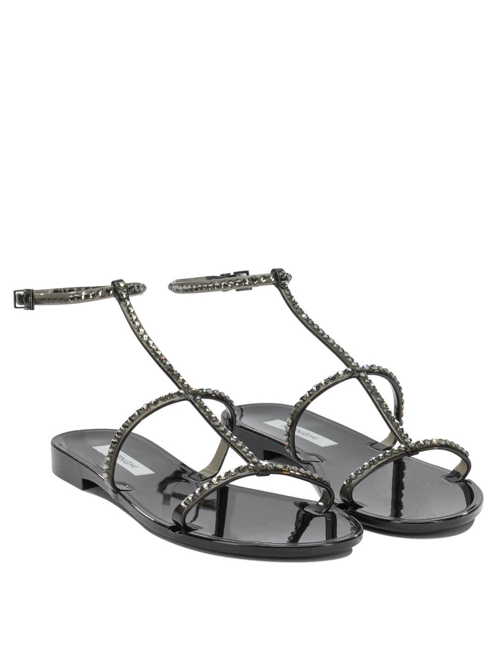 Menghi James Jelly Sandals - Black | 8237e5b3864124181842b08230b013ee85919b6c
