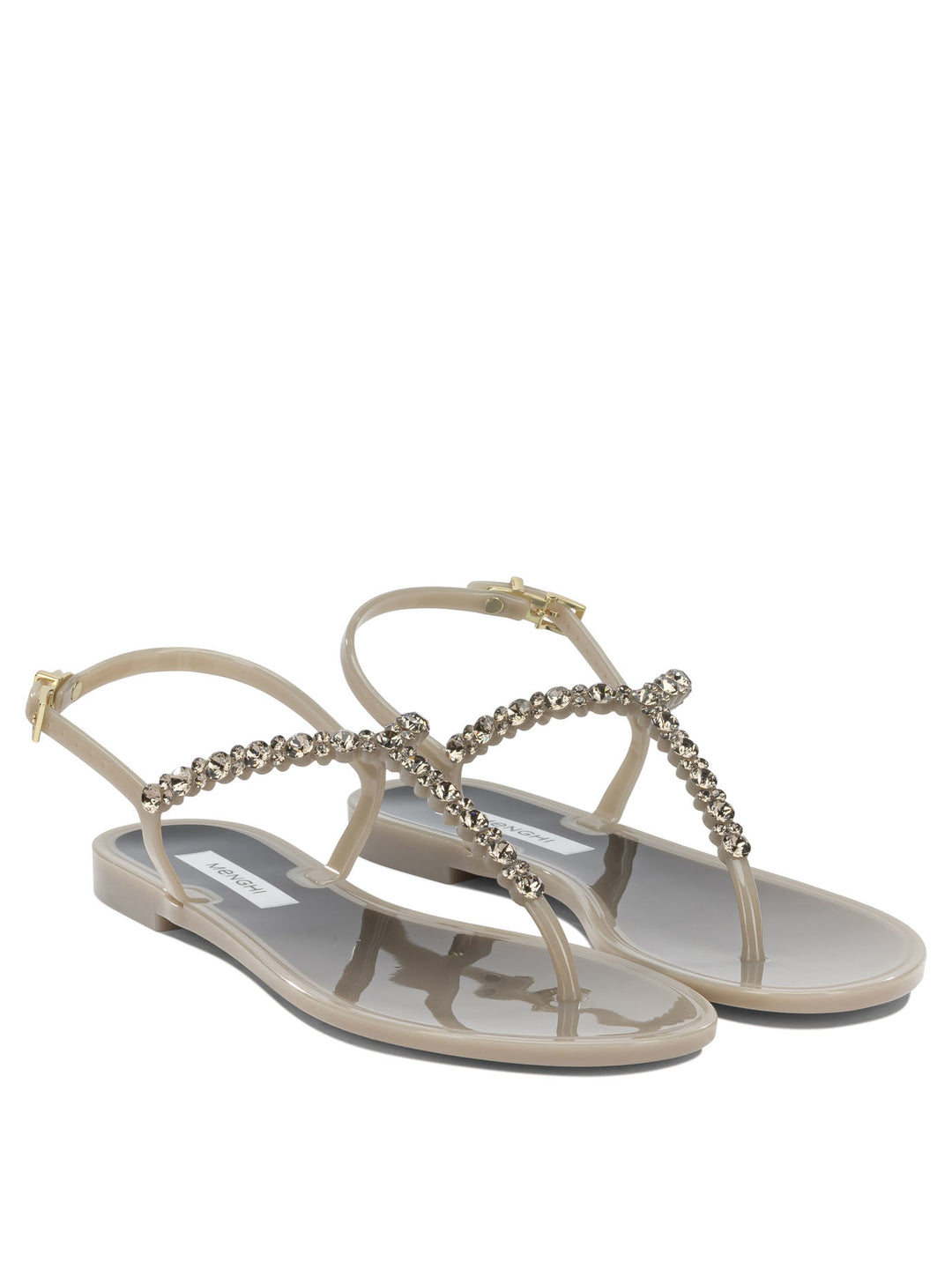 Menghi Bianca Jelly Sandals - Beige | 3aebf7fd367cd3f12b3b94dba03773c21573513a