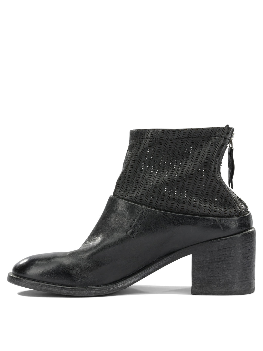 Moma 70mm Zippered Ankle Boots Boots and Ankle Boots - Black | 219f7e38a2ba4a8bc3f827426393cc9126bda9bd