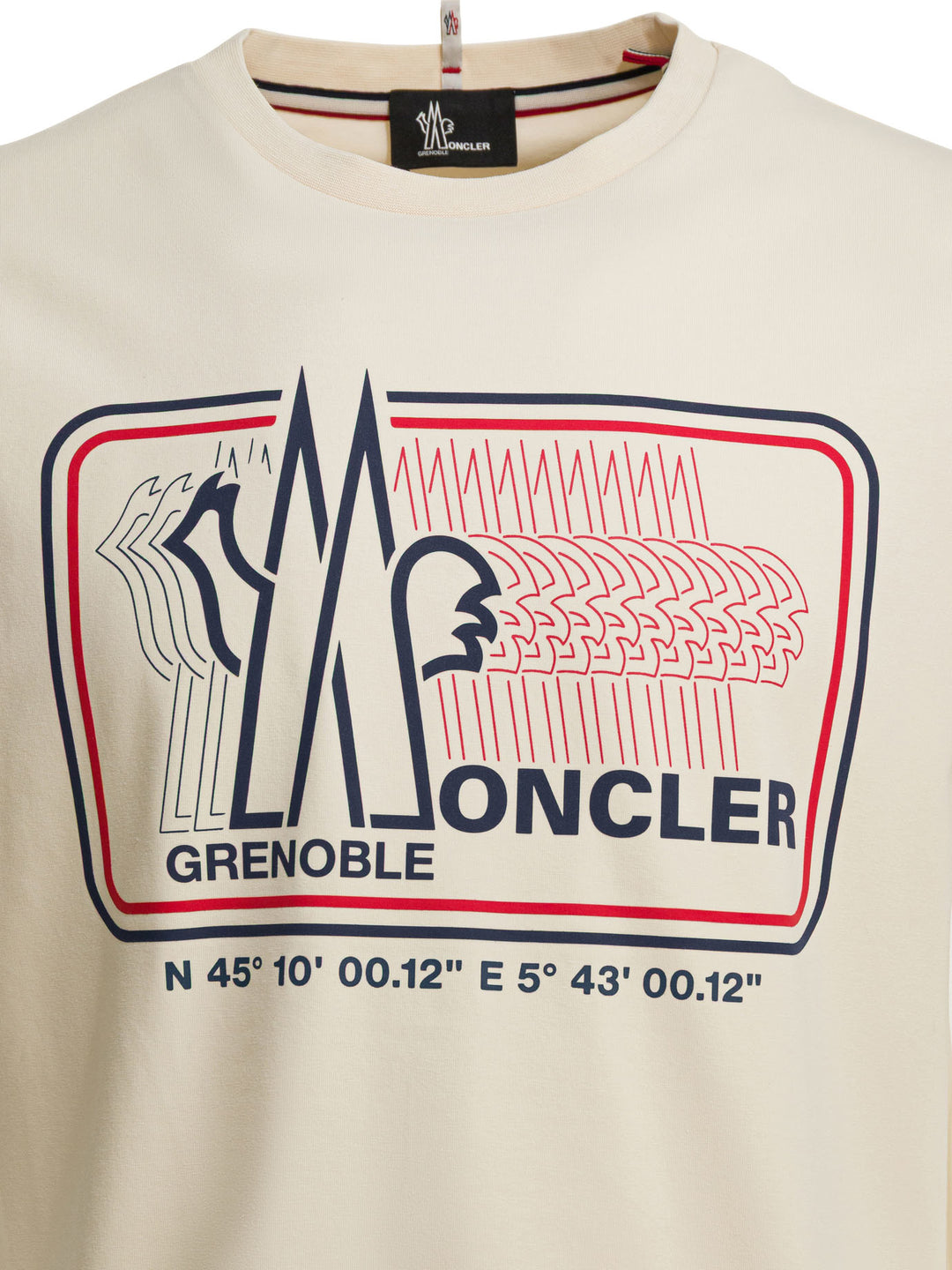 Moncler Grenoble Crew-Neck T-Shirt With Logo Print T-shirts - White | 2e6928becfb515d1224106d329dc4827b963792e