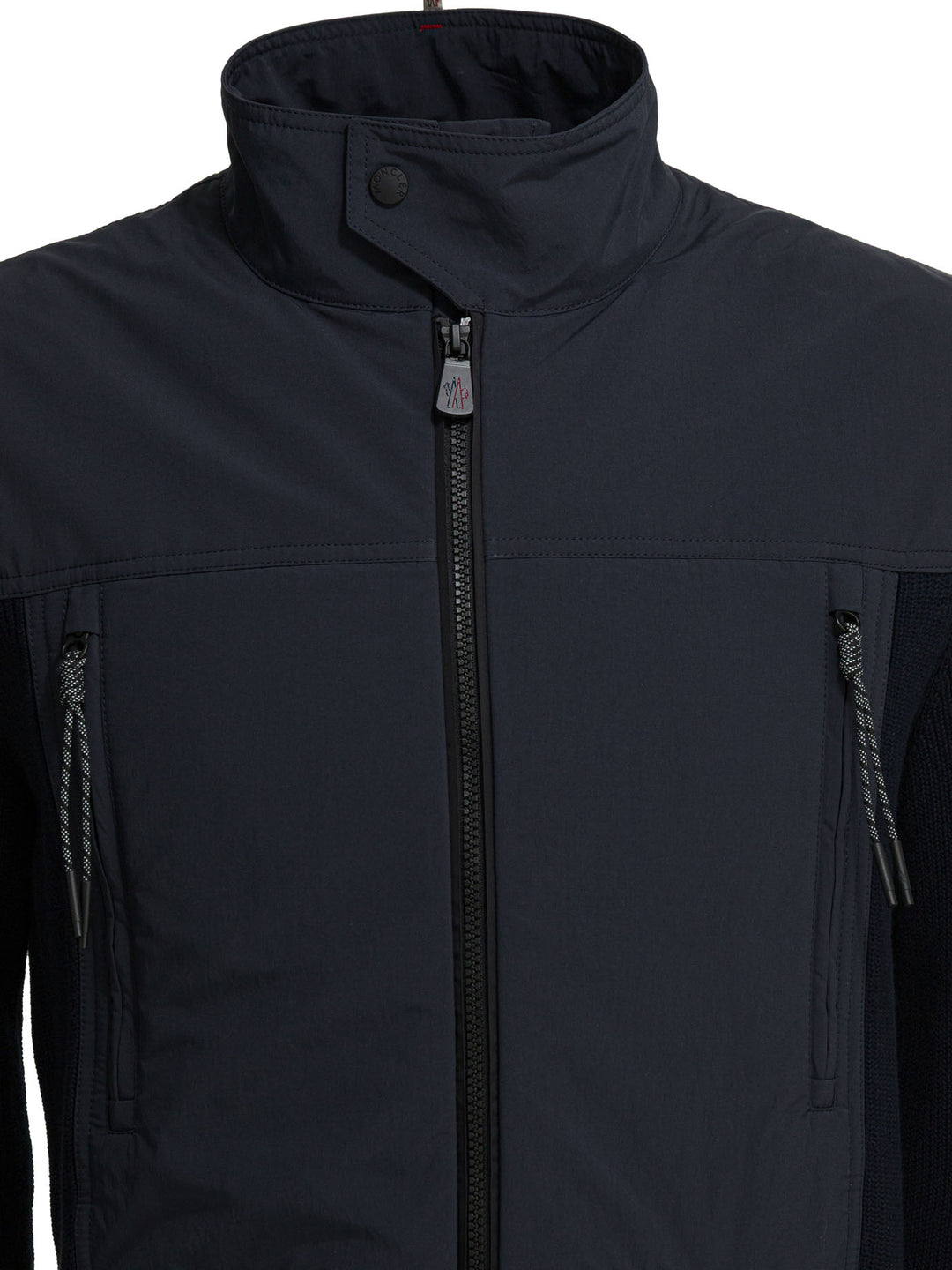 Moncler Grenoble Cotton Padded Cardigan Knitwear - Blue | ef2ab5803cb0c11002e4363b6ca0310357b928f0