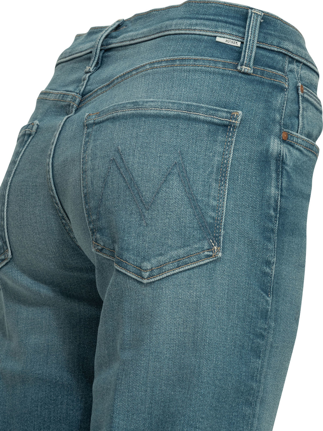 Mother Denim Straight-Leg Jeans - Blue | 02bab3e4f0802e985840f285e95602eb4758cb34