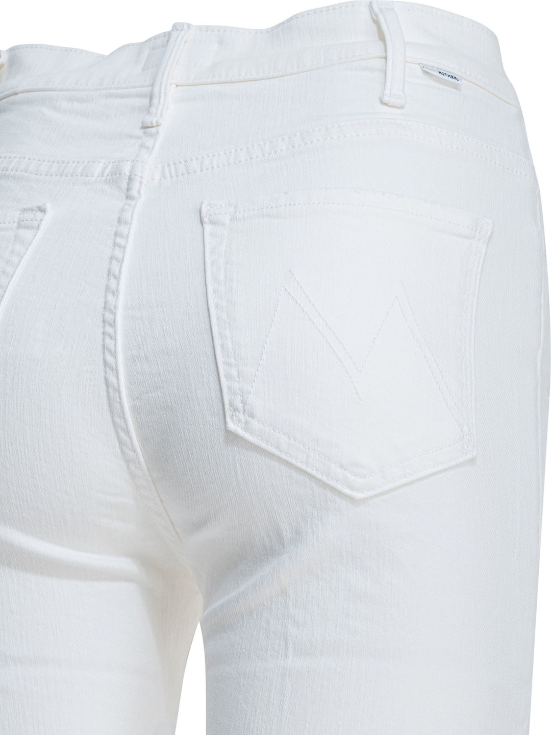 Mother Denim Hustler Ankle Fray Jeans - White | e0249ca5979ff3f7aa2ae19c606d5d61418c9131