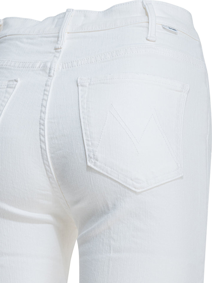 Mother Denim Hustler Ankle Fray Jeans - White | e0249ca5979ff3f7aa2ae19c606d5d61418c9131