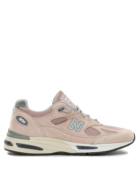 Made In Uk 991v2 Sneakers & Slip-On Pink