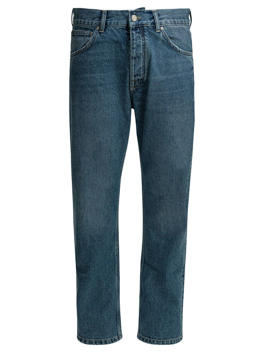 Straight-Leg Jeans Blue