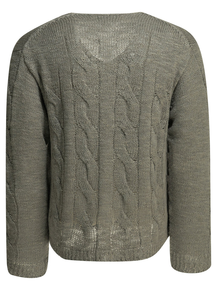 Our Legacy V-Neck Sweater Knitwear - Grey | 0a093c6ef0edc9a0bf2289e26e716e65ba7088ec