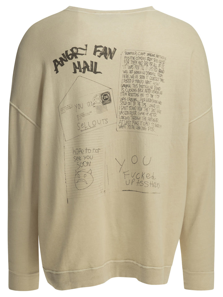 Our Legacy Angry Fan Mail Sweatshirts - Beige | dbf90d4c3ed5ad5faa131fcd6690c141c799f48c